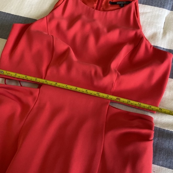 Badgley Mischka Crepe/Sleeveless Midi with High Neckline! - Picture 11 of 13